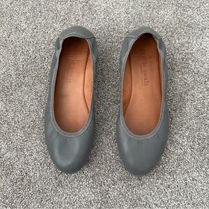 Natalie Leather Low Wedge Flat by Gentle Souls